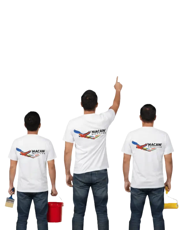 Macaw Painting team providing professional painting services in Red Deer.